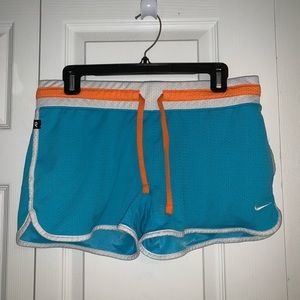 Blue nike shorts